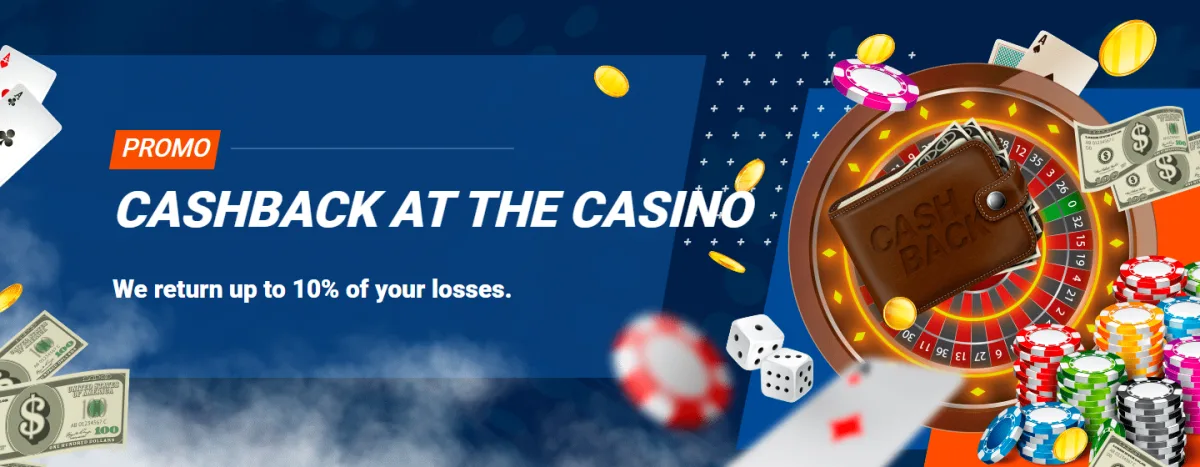 Akce cashback v Mostbet casinu s návratem až 10 % z prohraných sázek